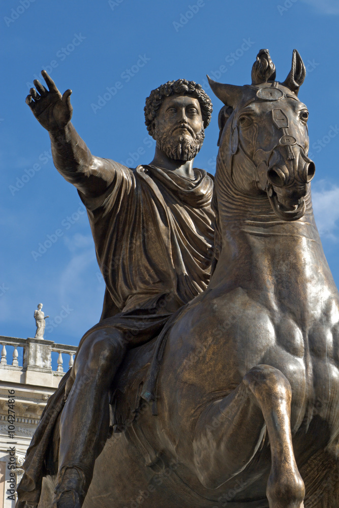 Rome - marcus aurelius statue rome - piazza campidoglio