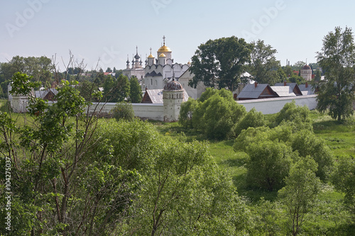 views of one of the oldest cities in Russia Suzdal. Walking through the city  within the Golden Ring.