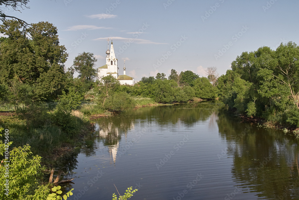views of one of the oldest cities in Russia Suzdal. Walking through the city, within the Golden Ring.