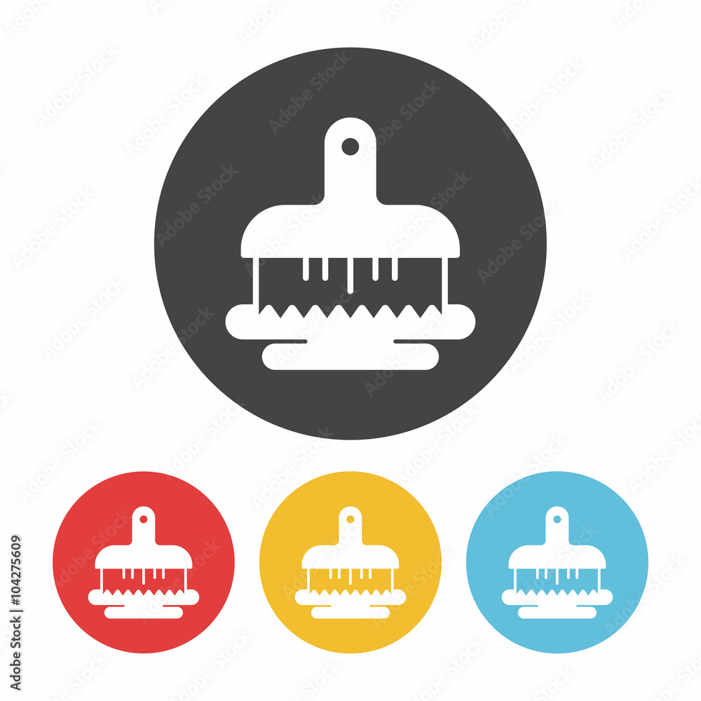 Toilet plunger and brush icon Toilet plunger and brush icon