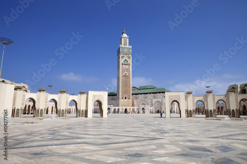 beautiful mosque Hassan second in Casablanca, Morocco