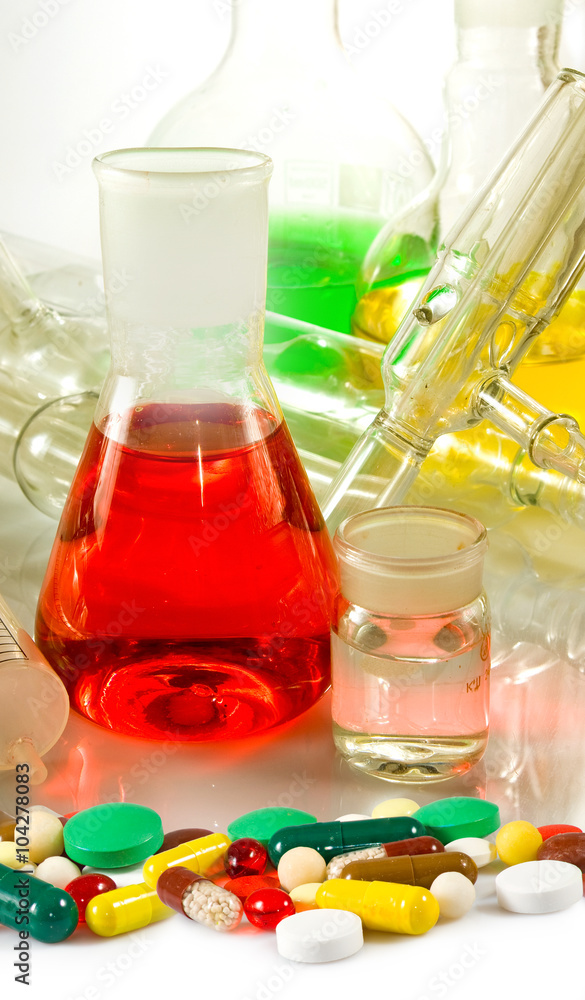 varies glassware laboratory and pills varies glassware laboratory and pills