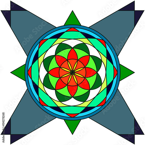Mandala/Background looks like mandala or lotos