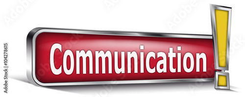 Communication sur panneau rouge