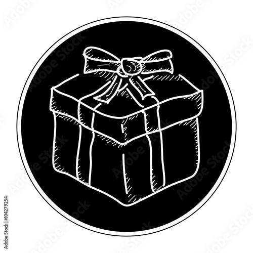 Simple doodle of a present