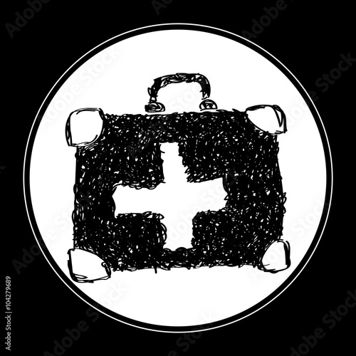 Simple doodle of a first aid kit