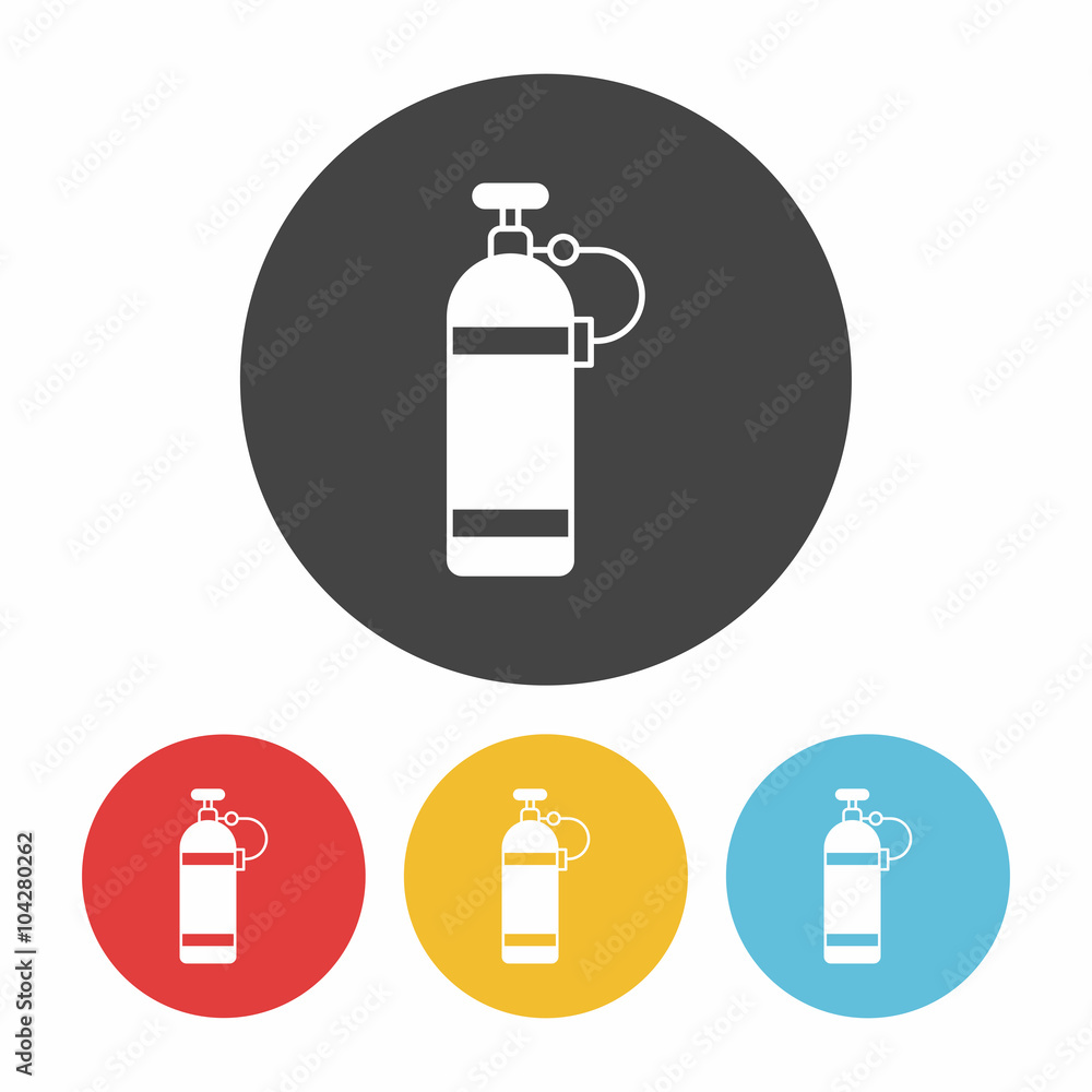 Oxygen bottles icon Oxygen bottles icon