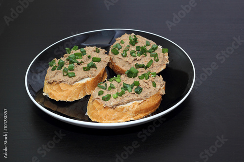 sandwich with liver pate