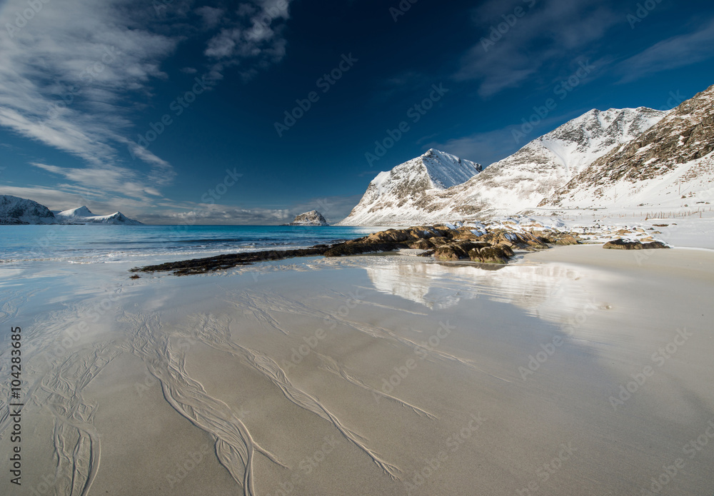 Haukland beach, Lofoten, Norway