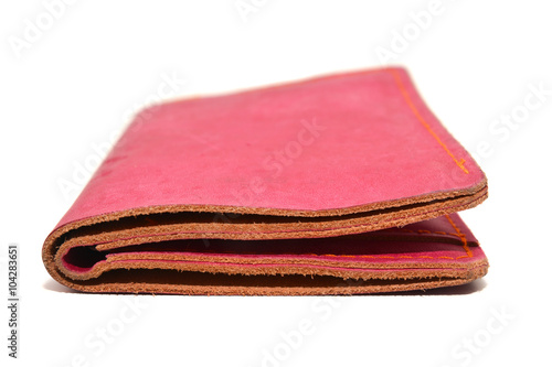 red leather wallet