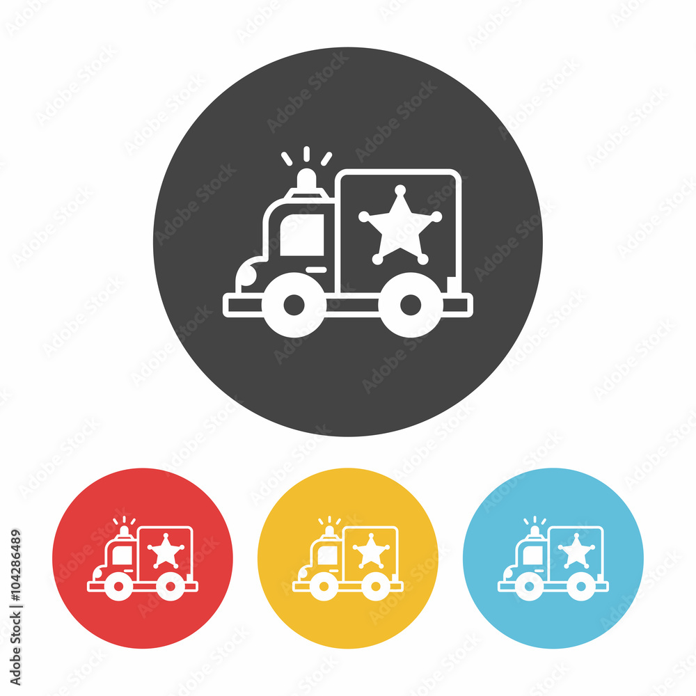 police car icon police car icon