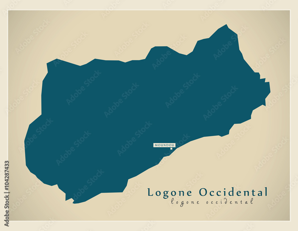 Modern Map - Logone-Occidental TD