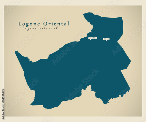 Modern Map - Logone-Oriental TD