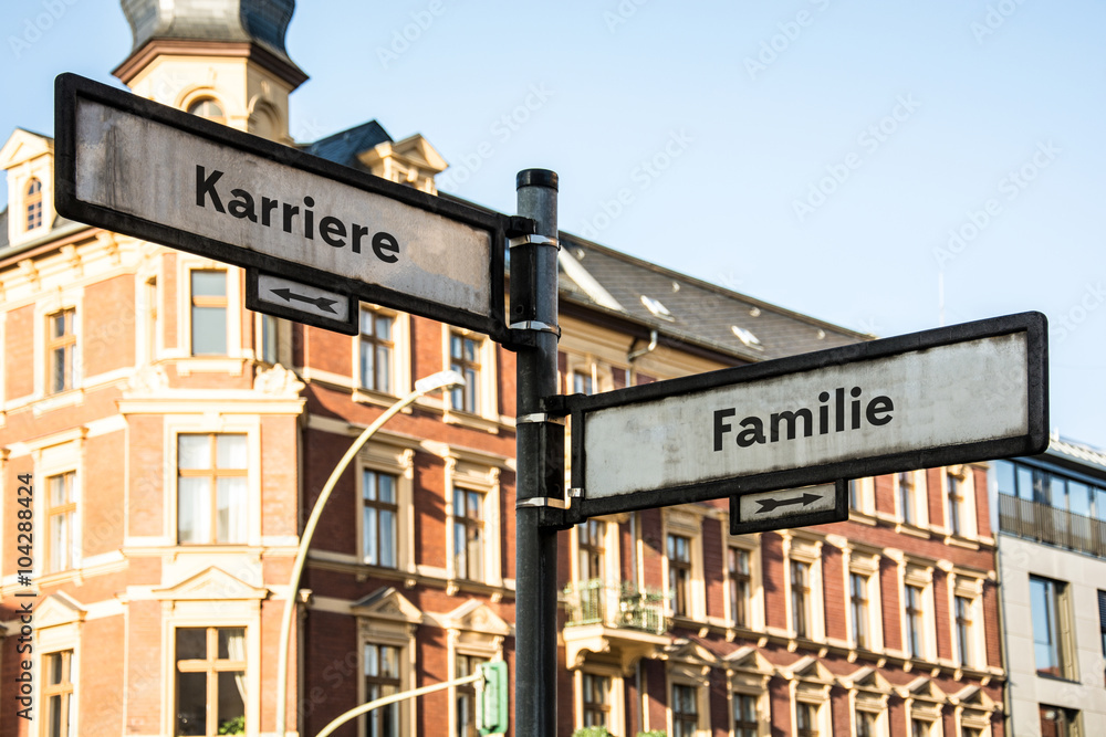 Obraz premium Schild 60 - Familie