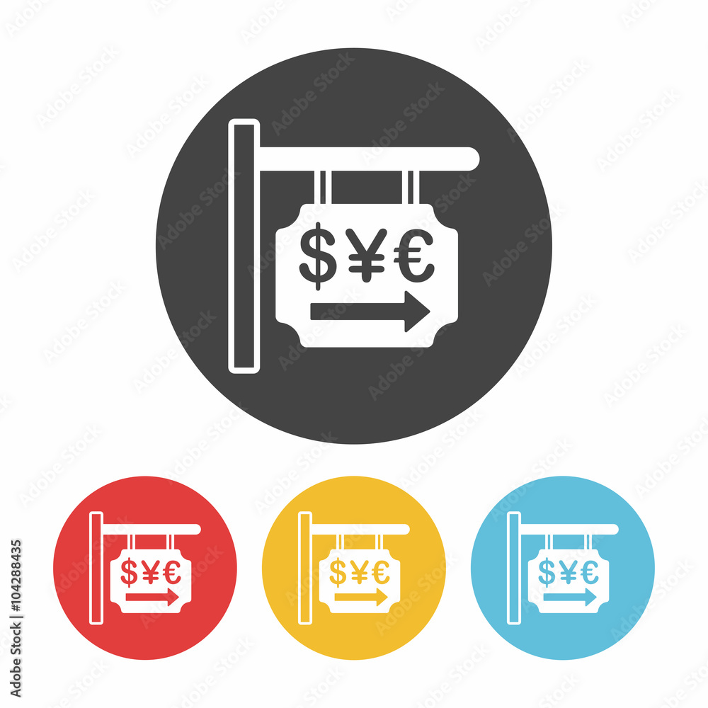 money exchange icon money exchange icon