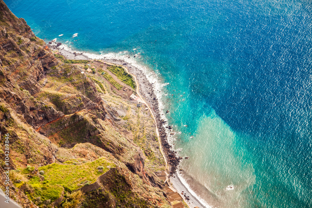 Lookout from the Cabo Girao in Madeira, Portugal