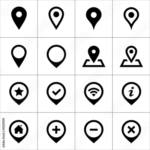 location icons