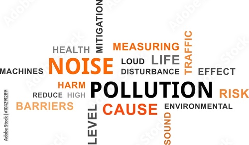word cloud - noise pollution