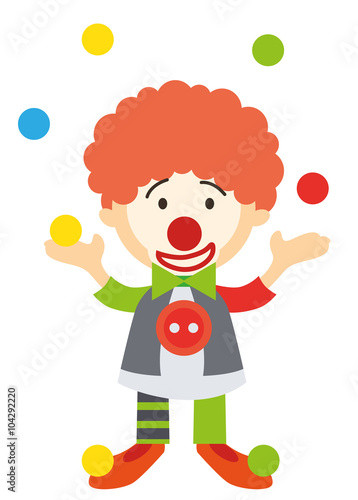 Clown freigestellt Vektor