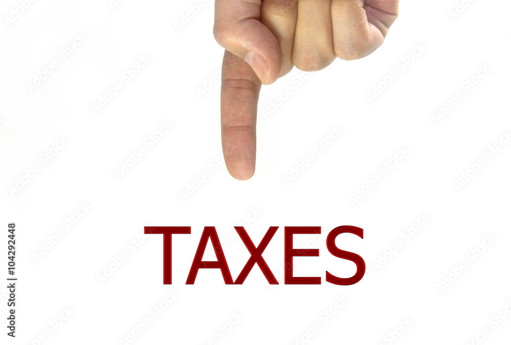 man hand writing taxes on a transparent wipe board. isolated on white background man hand writing taxes on a transparent wipe board. isolated on white background