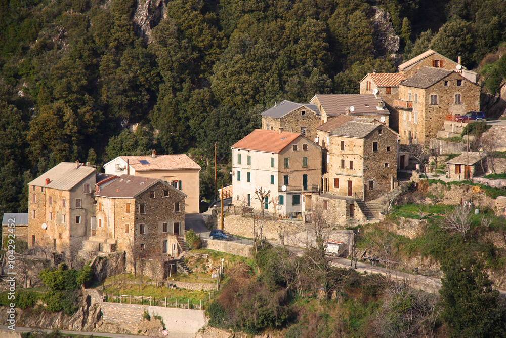 Corse, village de Sant'Andrea-di-Bozio