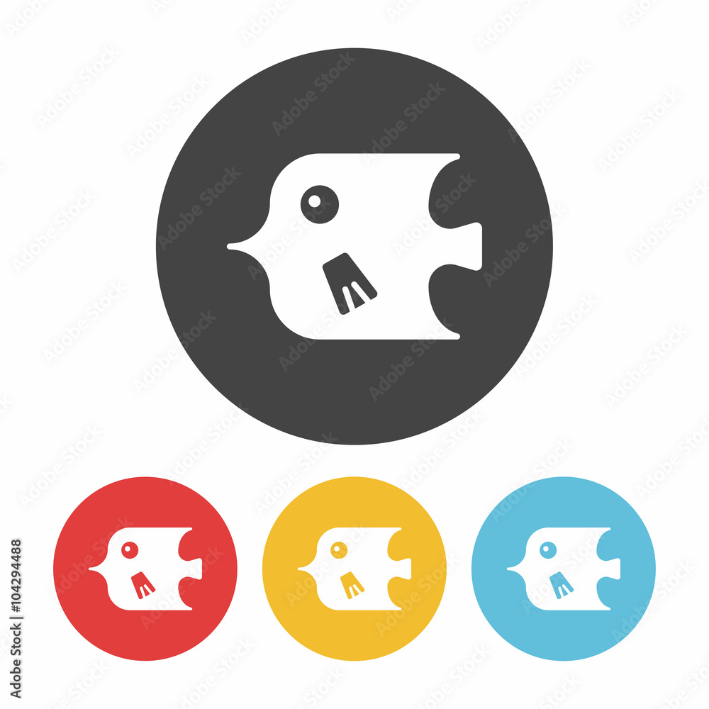 Fototapeta premium fish icon