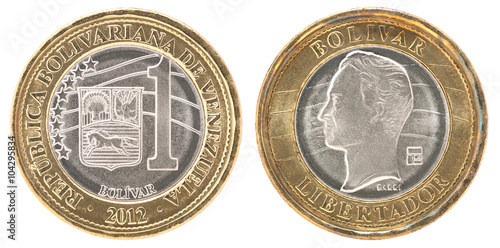 Wallpaper Mural Venezuela bolivar coin Torontodigital.ca