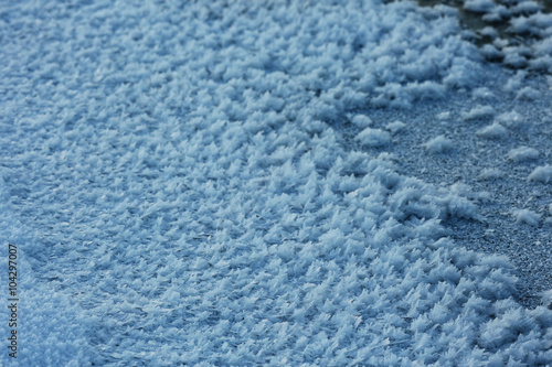 texture of frost crystals background © kichigin19