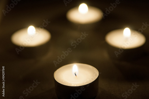Teelichter  Kerzenschein  Kerzenlicht  Romantisch