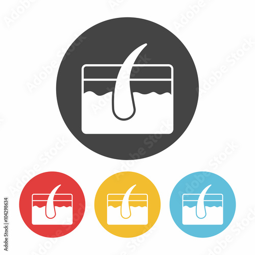 Hair root icon