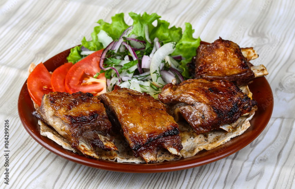 Lamb ribs bbq Lamb ribs bbq