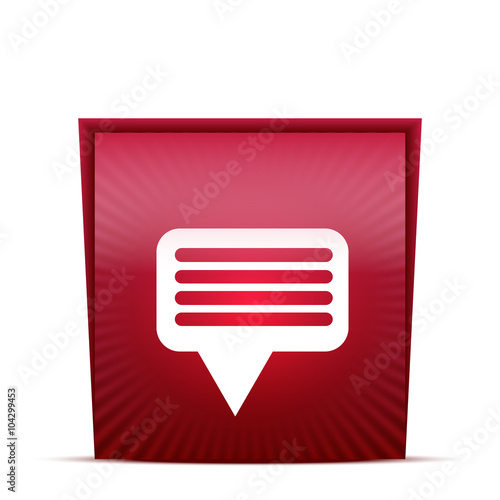 Icona Messaggio - Box Rosso
