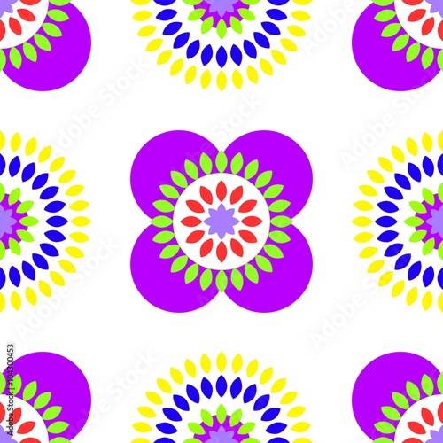frisches Muster Ornament – endlose Textur – Kunst Verzierung Dekor – Blume Blüte – flower Power © Jyll