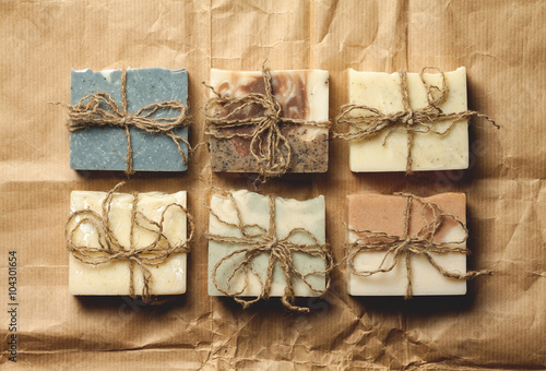 Obraz na płótnie Organic handmade soap. w salonie