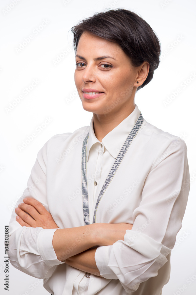 Young attractive business woman in a studio Young attractive business woman in a studio