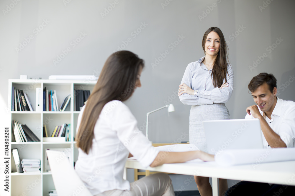 Teamwork in the office Teamwork in the office
