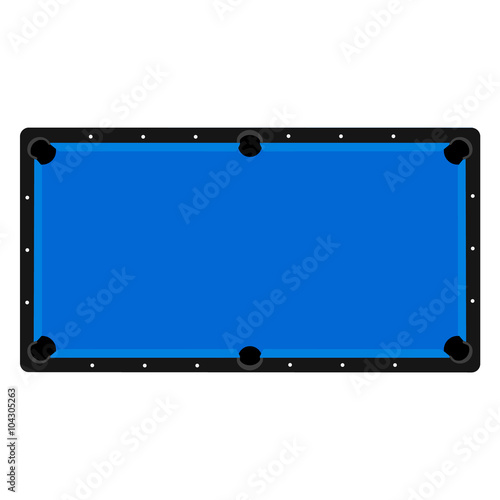 Pool table top view