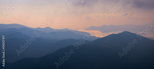 Views of the Carpathian Mountains. Mount Goverla © deineka