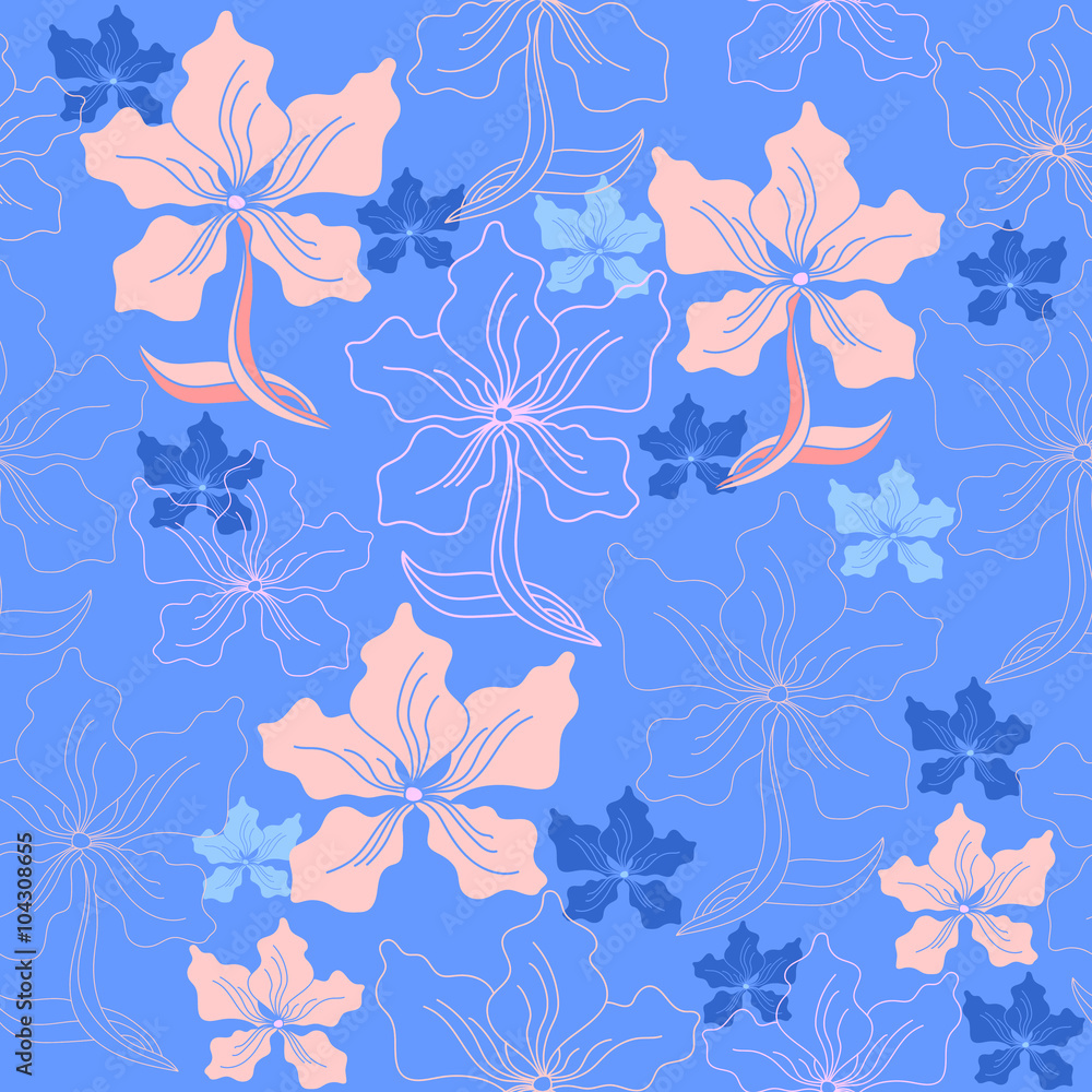Obraz premium Floral seamless pattern
