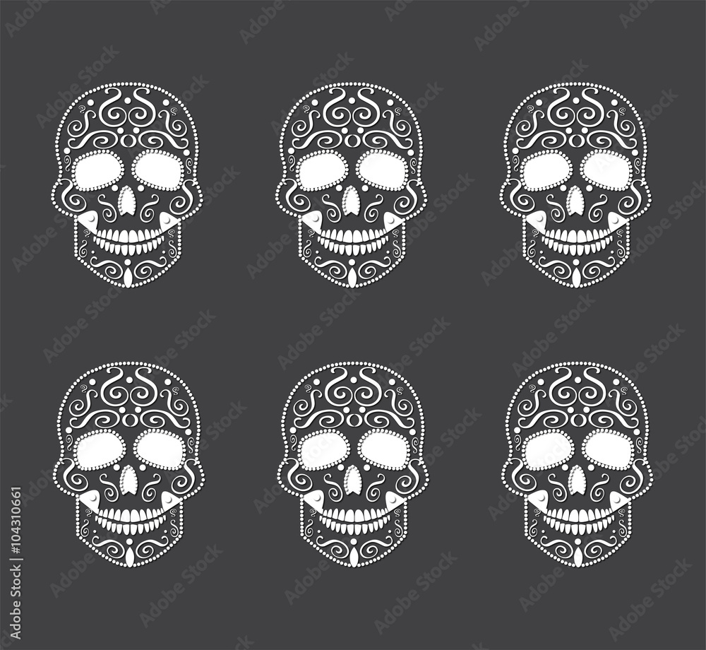 skull background vector