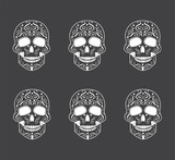 skull background vector