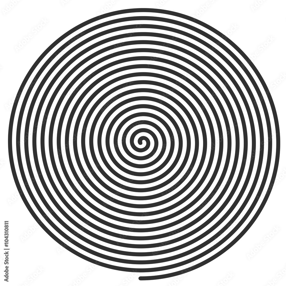 Vector illustration large spiral. Vector illustration large spiral.