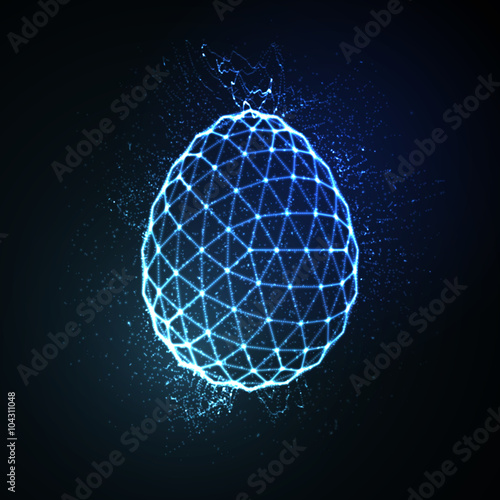 Neon Easter egg sign