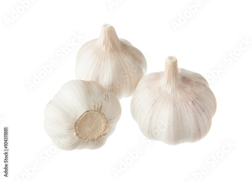 garlic isolated on white background
