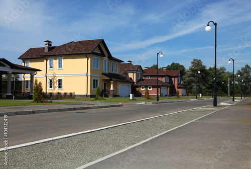 idyllic neighborhood photo