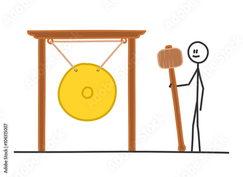sm gong stehen mit schlaegel II