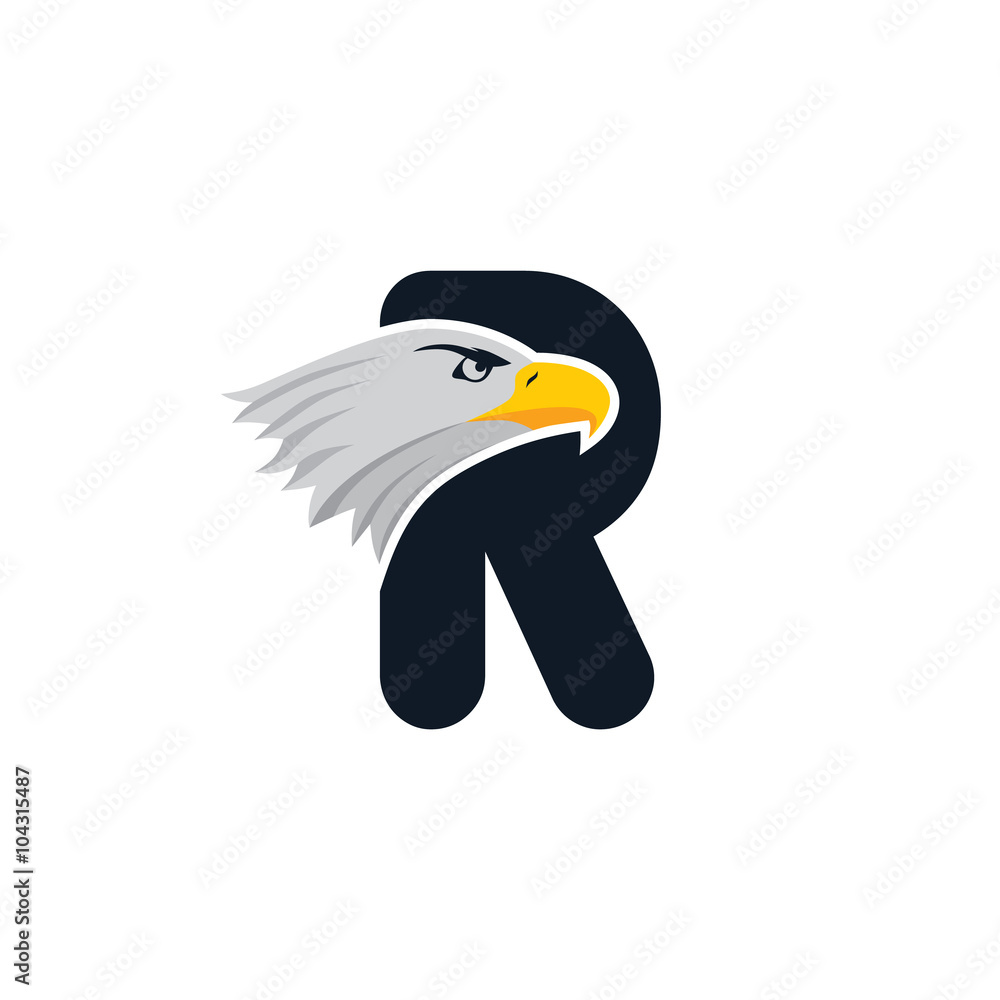 Fototapeta premium eagle head logotype