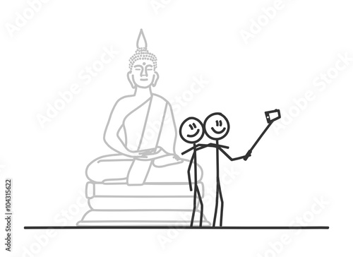 sm selfie machen buddha II