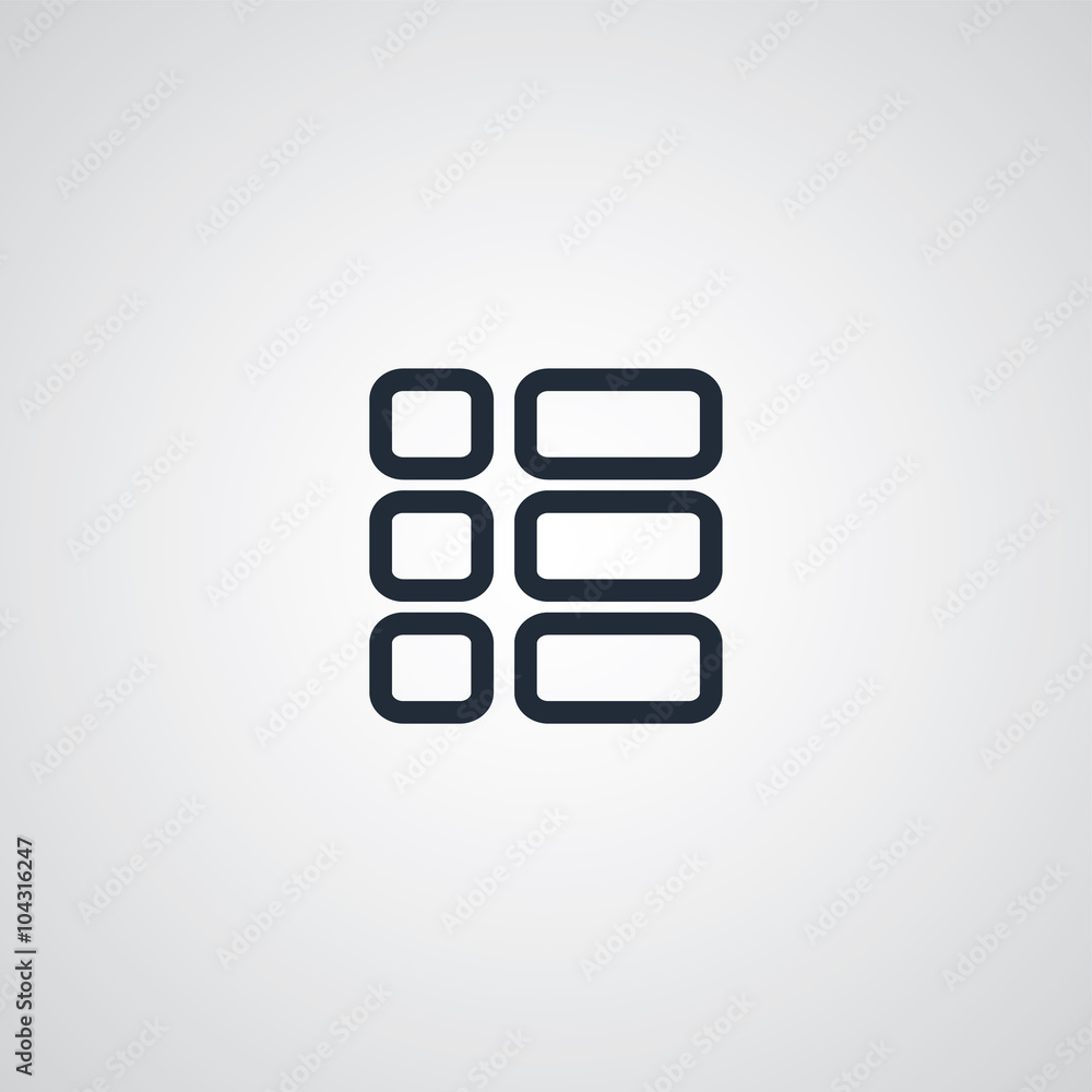menu flat icon menu flat icon