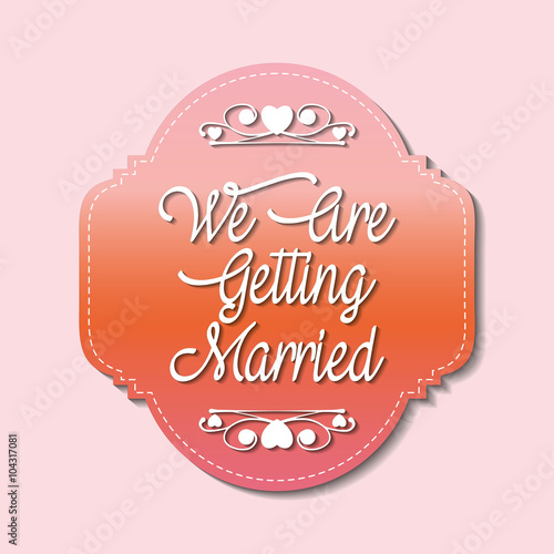 Happy wedding design